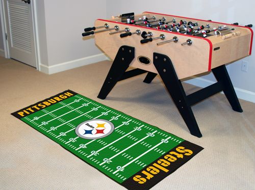 Pittsburgh Steelers Football Field Runner Area Rug Mat  