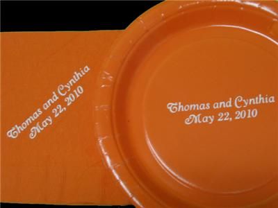 50 Personalized Baby Shower Plates & Napkins   No Logo  