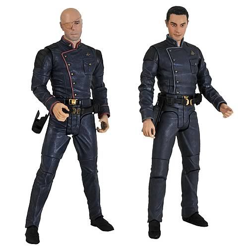 Battlestar Galactica Tigh & Gaeta set figure 61460 699788261460  