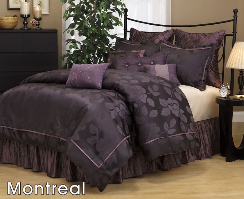 Jacquard Lotus Flower Comforter Set Bed In A Bag Queen  