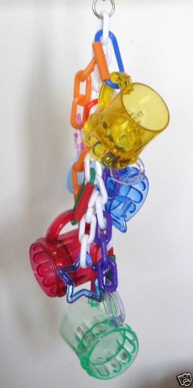 WTBT~Bird Toy Parts Parrot Toys Pet Supply Happy Hour  