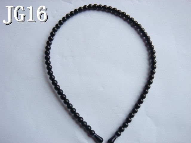  Black Faux 6mm Glass Pearl Korean Girls Women Hair Headband Jewelry 