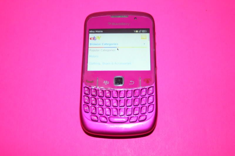 METRO PCS BLACKBERRY CURVE 2 8530 CELL PHONE PINK 2MP WiFi CDMA GPS 