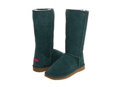 Ukala by Emu Australia Sydney High Boot Teal Green Women 7M suede 