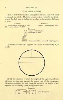   part of estimating values in connection with steam boiler designing