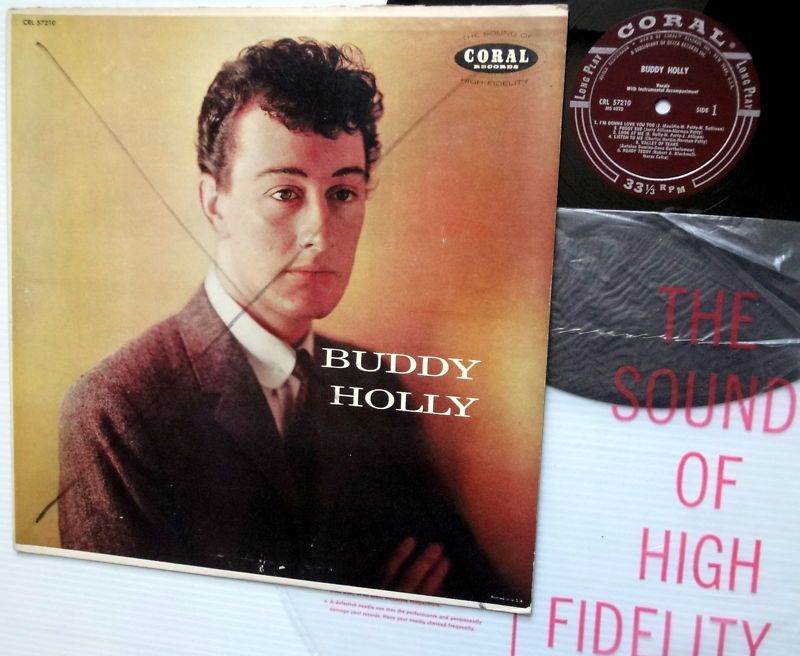 BUDDY HOLLY Buddy Holly RARE CORAL LP Pressing  