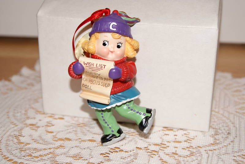 CAMPBELL KIDS ORNAMENT  WISH LIST FIGURINE  