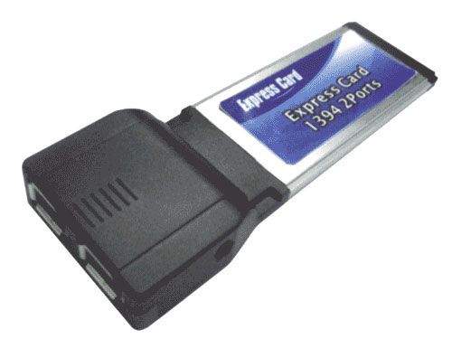 Two port IEEE 1394 Firewire ExpressCard/34 Adapter.