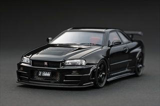 NISSAN SKYLINE R34 GT R Z TUNE BLACK 1/43 MODEL CAR BY HPI 8360  