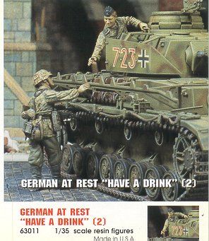 Germans at Rest Have a Drink? (2) Figures Set, Jaguar Kit #63011