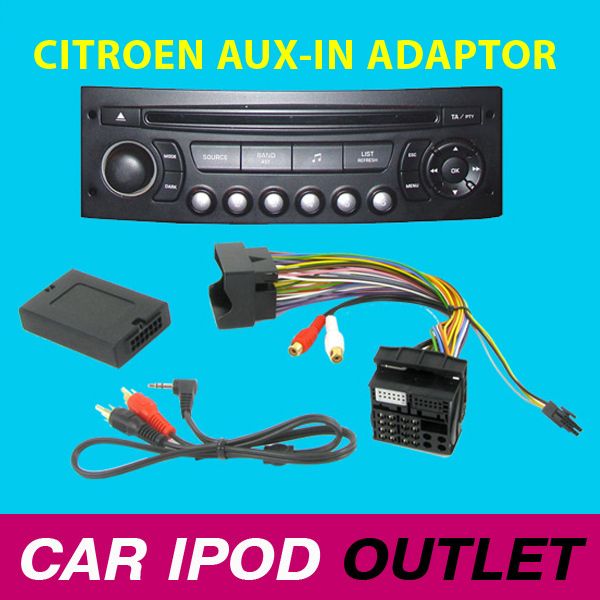 Citroen C2 C3 C4 C5 C8 Aux Interface Adaptor CTVPGX011  