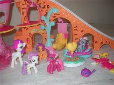   Pony Carnival Ponyville Roller Coaster Bumper Car Rare HTF Popcorn Lot