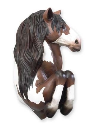 Painted Quarter Horse Coat Hook by Loon Lake  