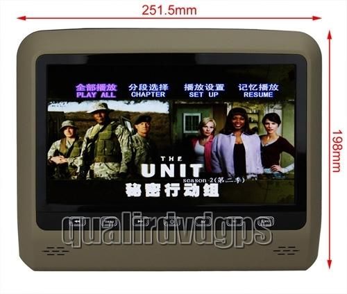 One pair 9 New Headrest DVD Player Monitor USB SD Port  