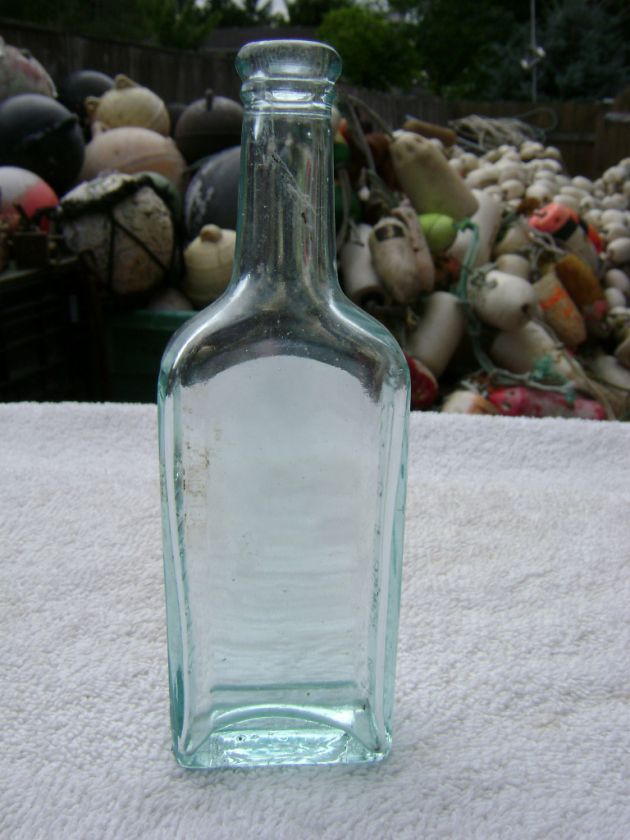 OLD CHAS H FLETCHERS CASTORIA GLASS BOTTLE (58B)  