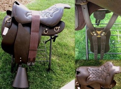   LEATHER TROOPER ENDURANCE GAITED WESTERN ENGLISH SADDLE HORSE  