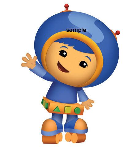 Team Umizoomi Geo edible cake image topper  Round  