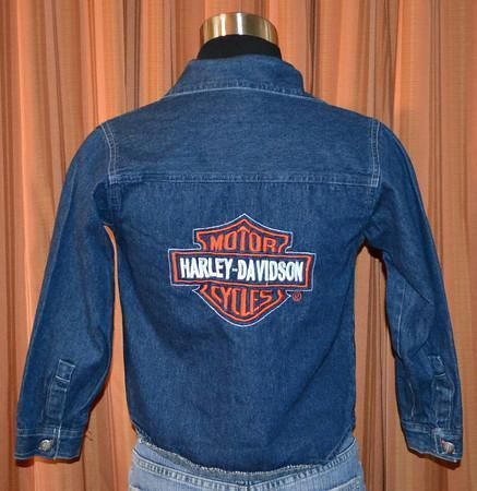 HARLEY DAVIDSON BLUE DENIM JEAN CASUAL 100% COTTON CASUAL HD JACKET 