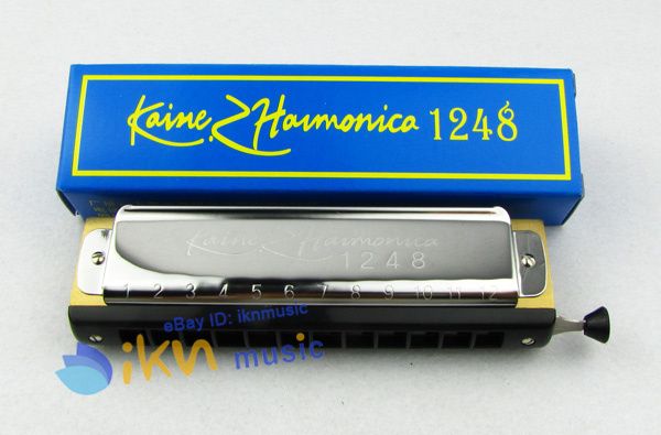   Quality 12 Hole 24 Tone Chromatic Harmonica/Chromonica Chrome M401