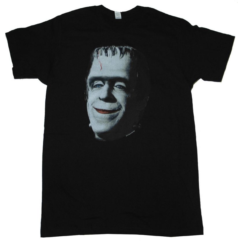 The Munsters Herman Munster Face Funny TV Show Soft T Shirt Tee  
