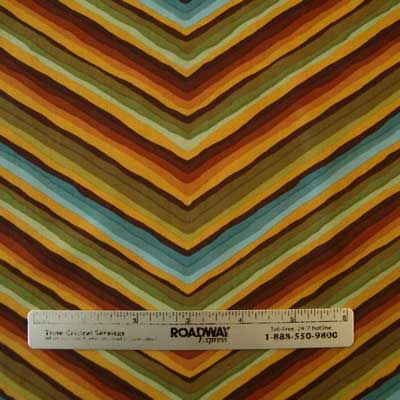 Kaffe Fassett~CHEVRON STRIPE~BROWN GP90 Fabric  