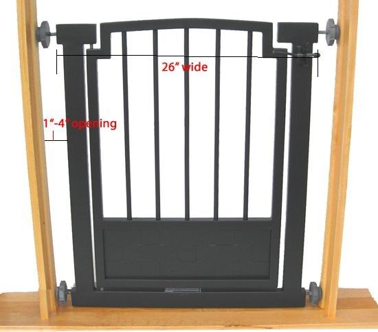 32 H Indoor DOG GATE Safety pet fence METAL 28 34 W  