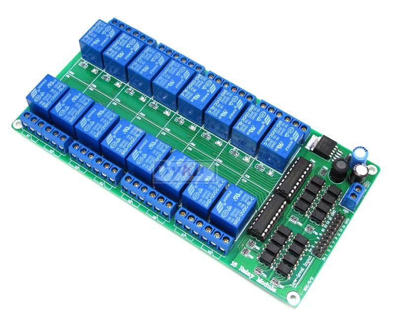 16 Channel 5V Relay Module for Arduino PIC ARM DSP PLC ARM MSP430 PLC 