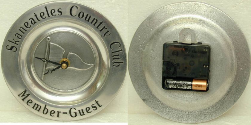 PEWTER GOLFING CLOCK DECORATION ONLY, DOESNT WORK  