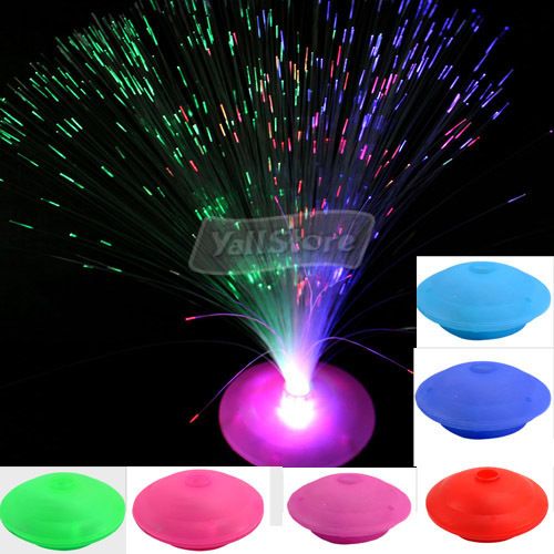 LED Optic Fiber Lamp Night Light Stand Colorful Xmas  