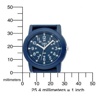 Timex Unisex T2N257 Analog Blue Nylon Strap Camper Watch  