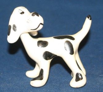   Head Dog Figurine Chic Pottery Zanesville Ohio Rare and HTF OLD  