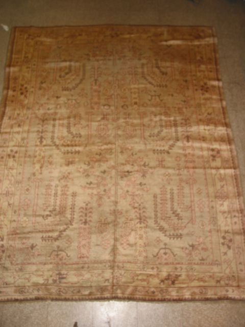 c1920s Antique Oushak/Ushak Anatolian Rug B 6929  