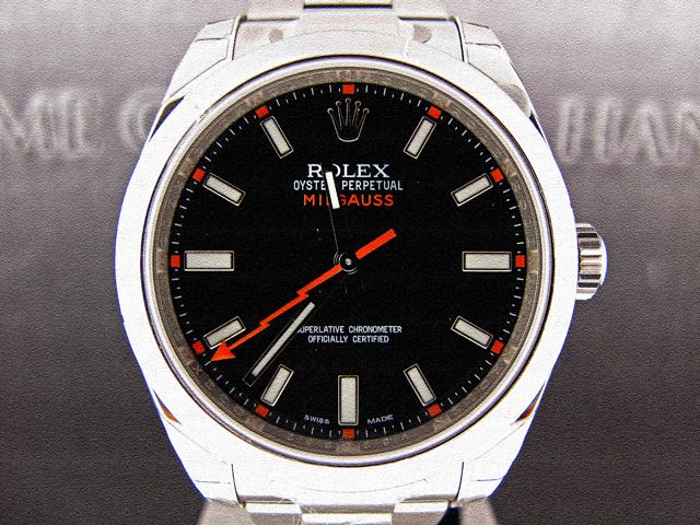 ROLEX OYSTER PERPETUAL MILGAUSS BLACK DIAL   116400 BKO   BNIB 