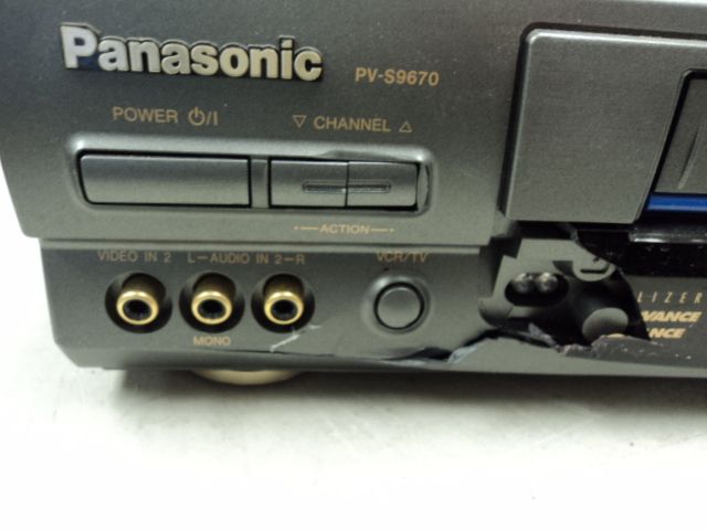 Panasonic VCR PV S9670 4 Head Hi Fi Stero Omnivision S VHS PARTS 