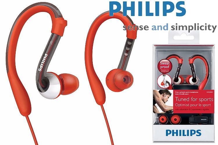 New Philips SHQ3000 Washable Sports Headphones earphone  