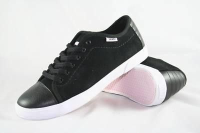 VANS SHOES HADLEY LO 7 WOMENS WHITE BLACK SKATEBOARD  