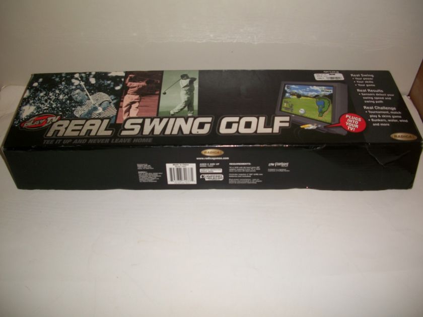 REAL SWING GOLF, PLUG N PLAY, TELEVISION INTERACTION, RADICA 