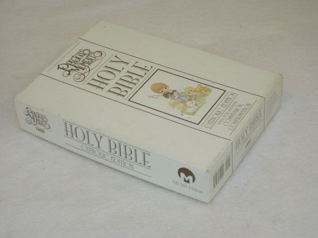 HOLY BIBLE CATHOLIC EDITION (PRECIOUS MOMENTS) Regina Press 1991 HC 