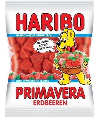 haribo primavera erdbeeren fresas de primavera gomas de la melcocha 