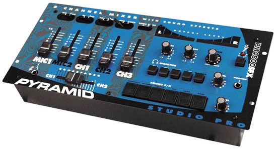 PYRAMID PM4800 4 CH RACK MOUNT STEREO DJ MIXER  