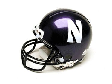 NEW NORTHWESTERN WILDCATS RIDDELL MINI FOOTBALL HELMET  