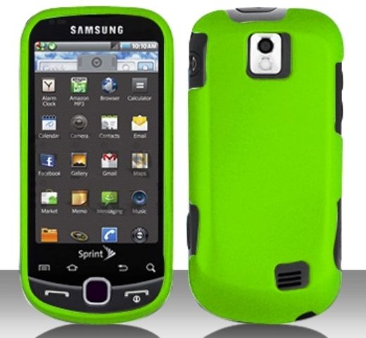 Samsung Intercept M910 NEON GREEN Faceplate Protector Cellphone Case 