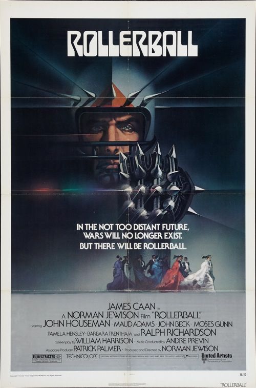 Rollerball   ORIGINAL MOVIE POSTER U.S. 1SH 1975   Bob Peak Artwork 