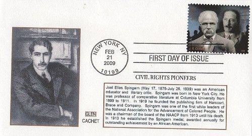 2009 CIVIL RIGHTS PIONEERS GLEN CACHET FDC 12 COVERS  