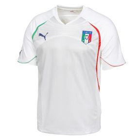 Puma ITALY Official TRAINING JERSEY SOCCER WC 2010 WHT  