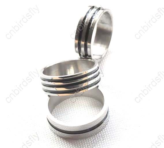 Wholesale lots 36pcs stainless steel enamel rings ring  