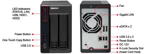 QNAP TS 219P II 2TB (1 x 2000GB) Seagate XT Consumer  