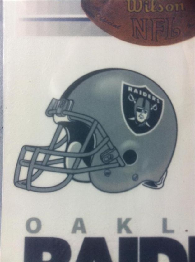 Oakland Raiders Temporary Tattoos (ten per sheet) 730828704261  