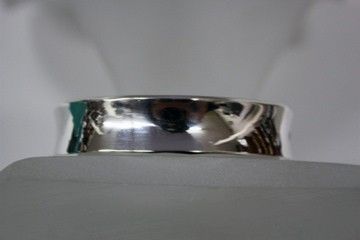 Estate Tiffany & Co 1837 Square Bangle Sterling Silver Bracelet Wide 