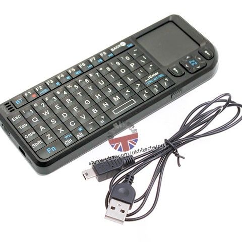 Wireless Bluetooth Media Remote Touchpad Keyboard For Samsung Galaxy 